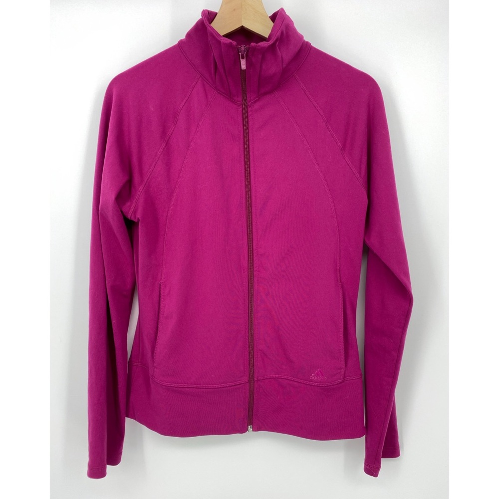 Adidas Pink Sportswear Athletic Full Zip Up Jacket